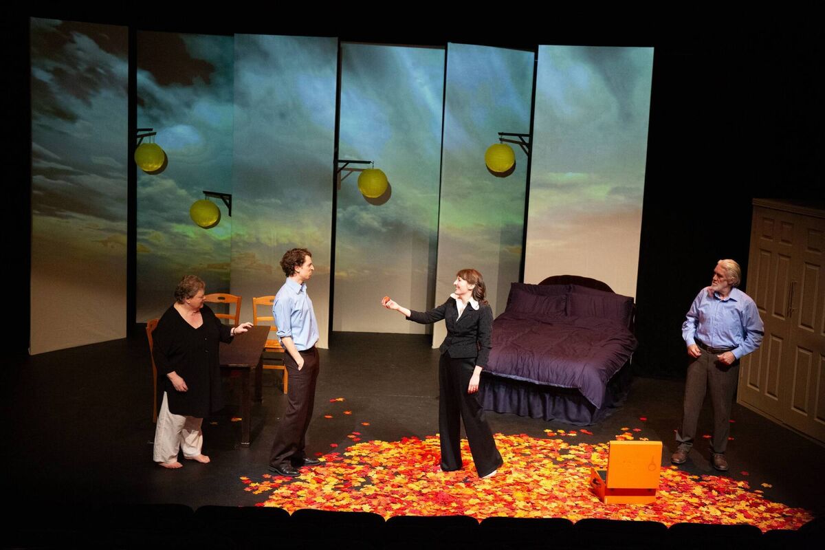 Dylan Kennedy and Jenny Fennessy (centre) with Mary Flavin-Colbert and Seán Ahern in rehearsals for Lovesong. Picture: Keith Currams Dylan Kennedy and Jenny Fennessy (centre) with Mary Flavin-Colbert and Seán Ahern in rehearsals for Lovesong. Picture: Keith Currams