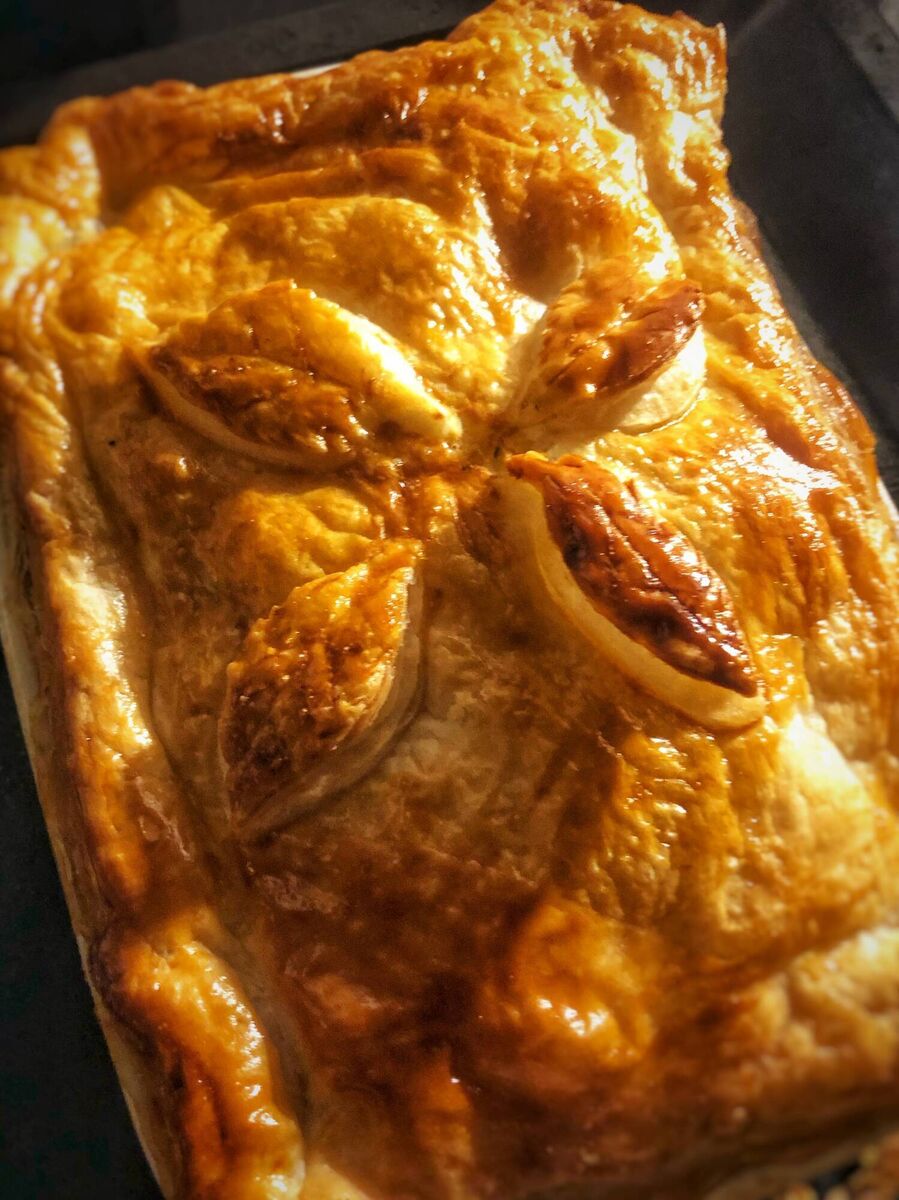 "I like to decorate the top of my pies to make it look like I really made the effort – but a brush of egg glaze will still give it a nice gloss without decorating," says Di.