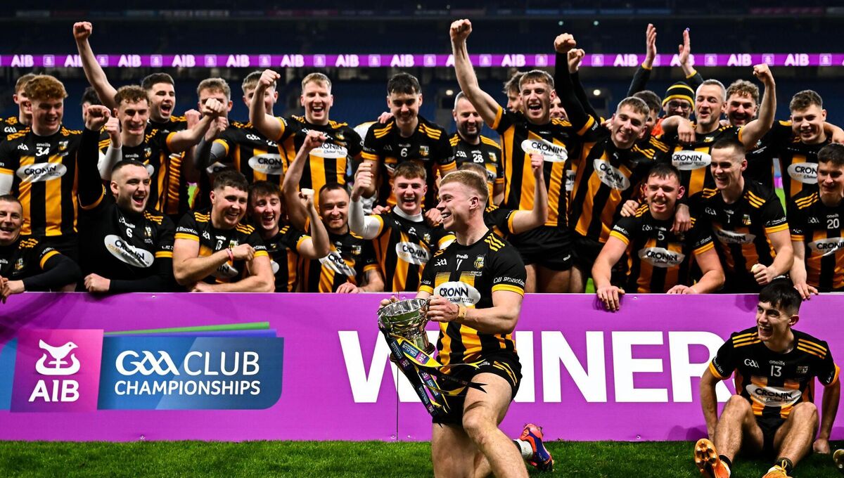 Kilbrittain captain Philip Wall celebrates with the cup. Picture: Piaras Ó Mídheach/Sportsfile