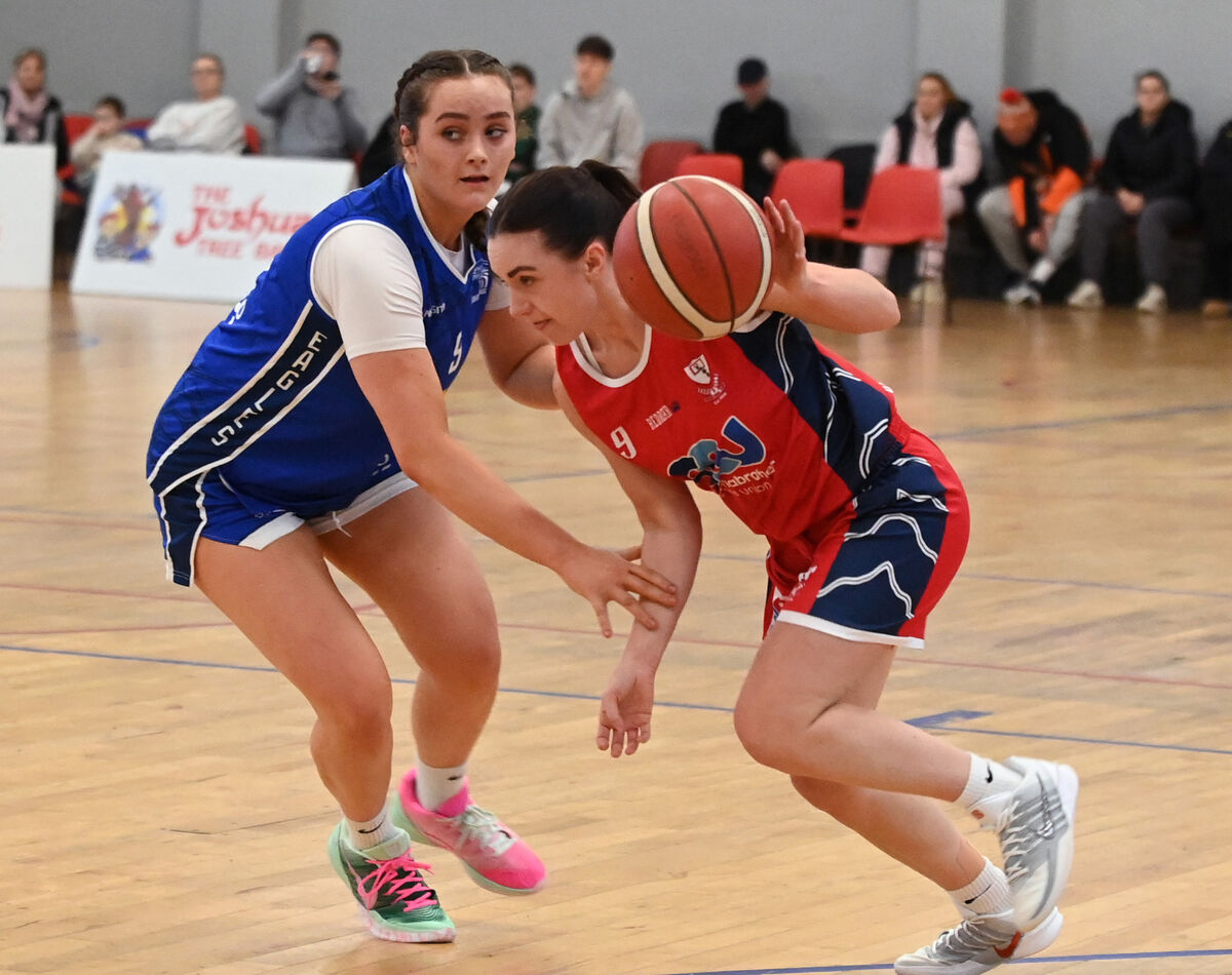 Gurranabraher Credit Union Brunell's Megan O'Leary breaks past Cavan Eagles' Sophie Staunton. Picture: Eddie O'Hare