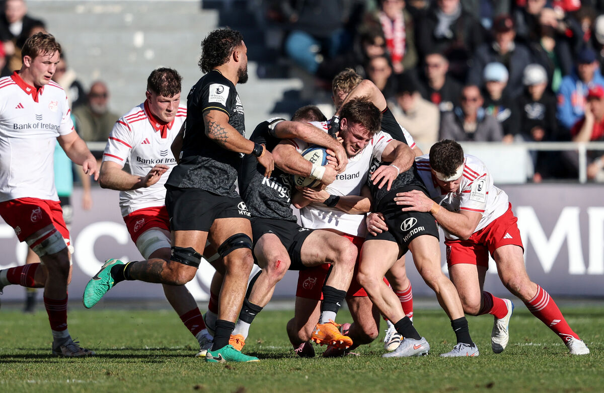 Munster's Alex Nankivell tries to break through in Toulon. Picture: INPHO/Dan Sheridan