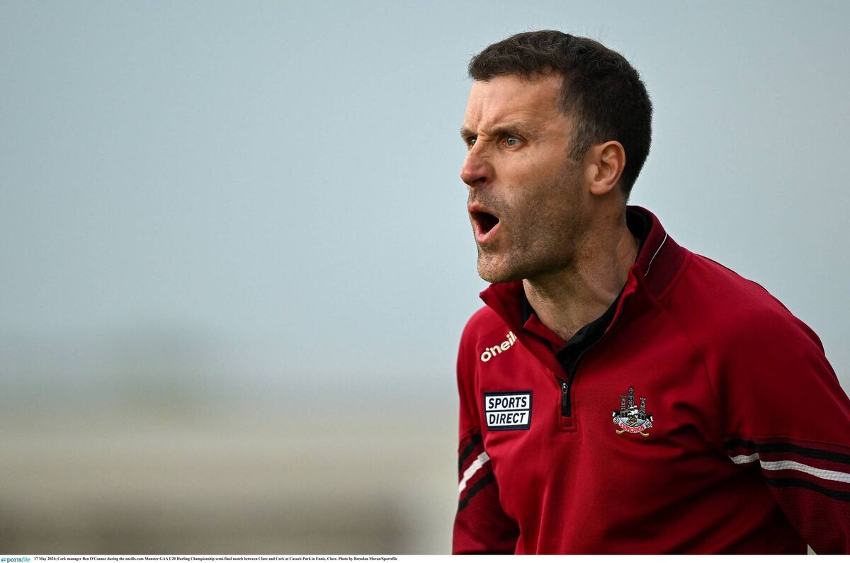 Cork manager Ben O'Connor. Picture: Brendan Moran/Sportsfile