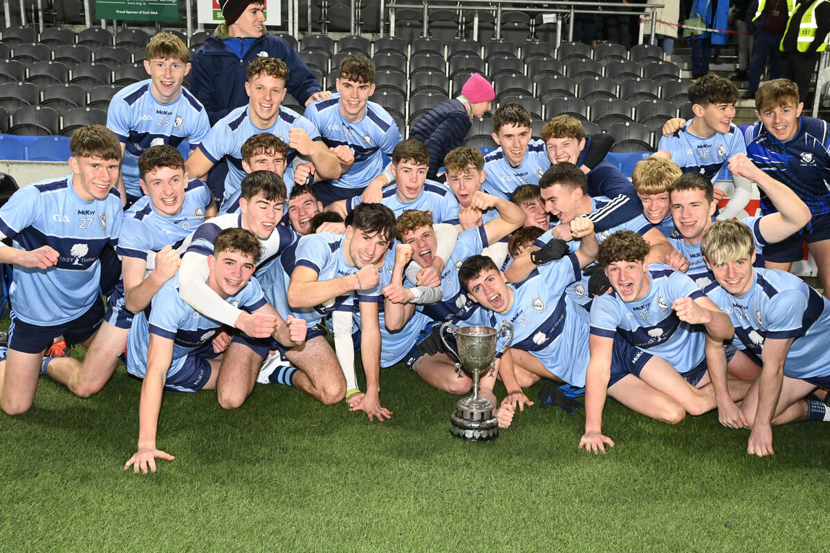Clonakilty Community College celebrate winning the Simcox Cup last year. Picture: Eddie O'Hare Clonakilty Community College celebrate winning the Simcox Cup last year. Picture: Eddie O'Hare