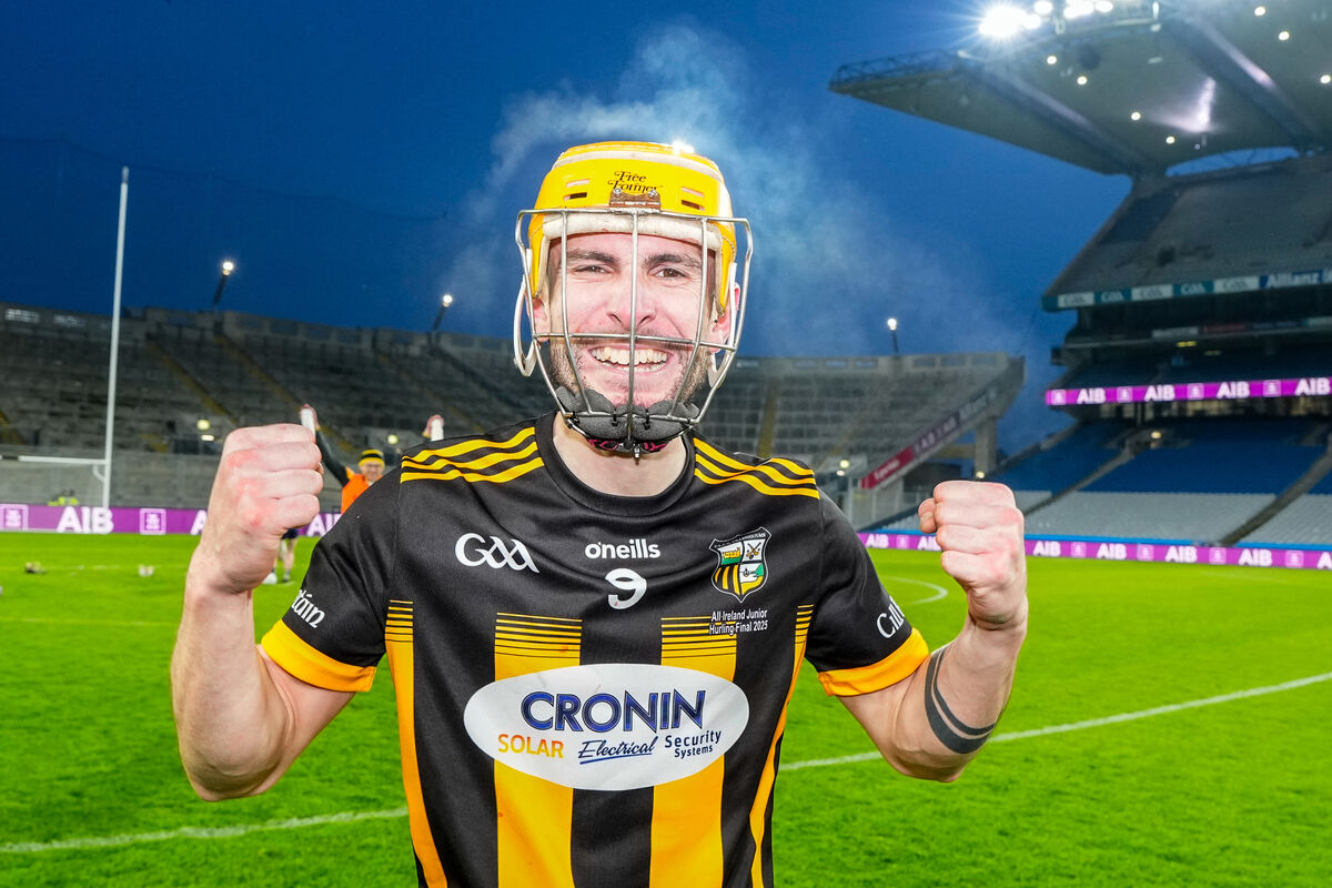 Kilbrittain's Josh O'Donovan celebrates. Picture: Inpho/James Lawlor