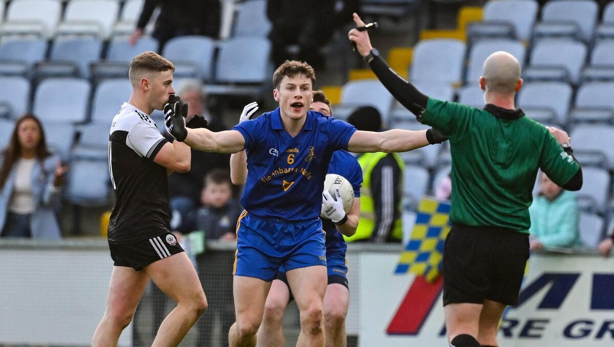 Billy Hennessy of St Finbarr's reacts to a decision by referee Brendan Cawley against Kilcoo in 2022. Picture: Brendan Moran/Sportsfile