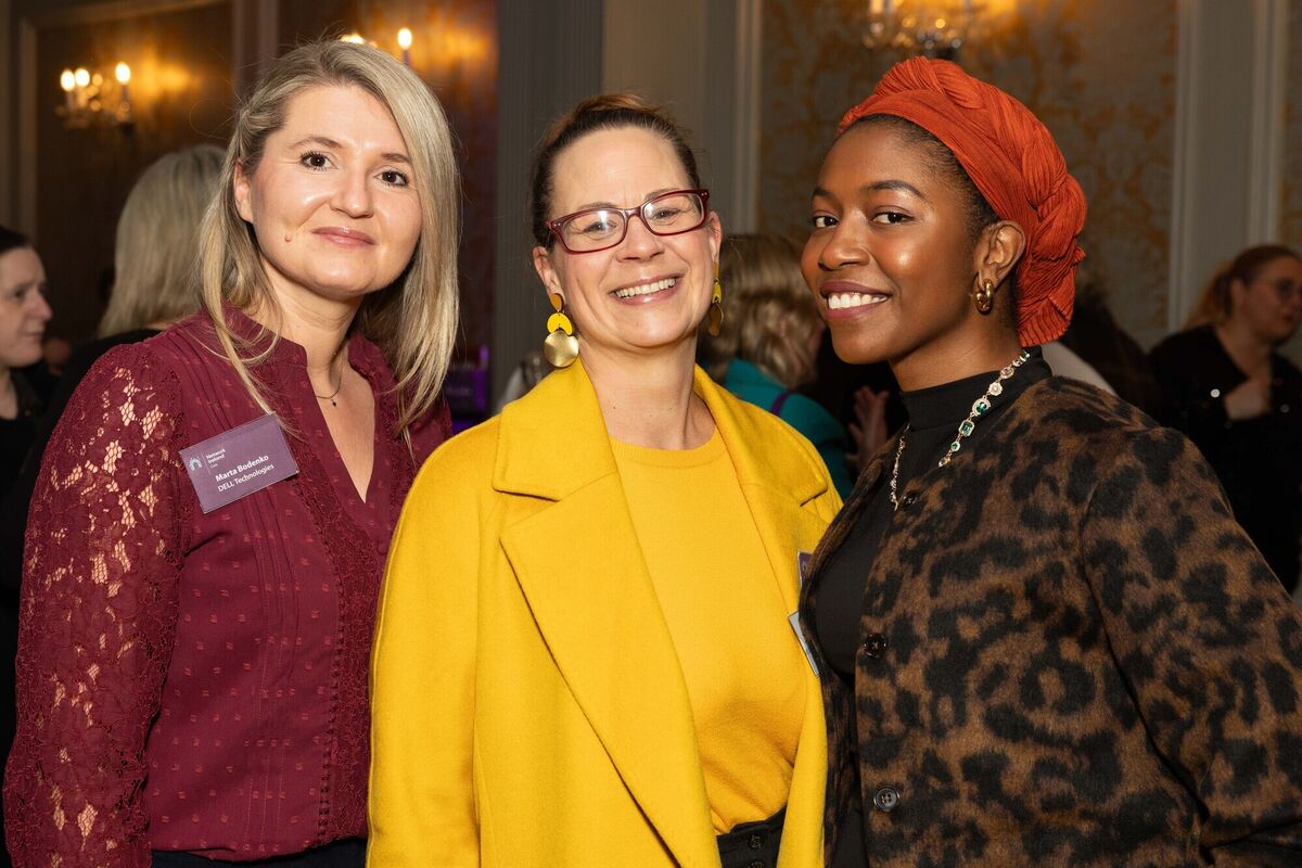 Marta Bodenko, DELL Technologies, Hanna Backmo, Hanna’s Bees and Naomi Lamour, I See Windows at the Network Ireland Cork Branch January event titled Get Published in 2026 in the Imperial Hotel. Picture: Darragh Kane