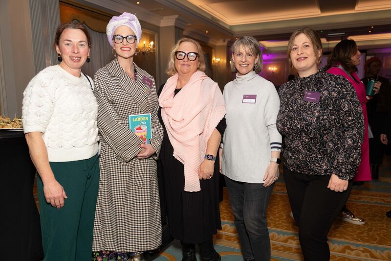 Lorna O’Regan, Feel Good Healthcare and Fitness, Orla McAndrew, Orla McAndrew Foods, Sarah Leather, The Simplicity Solution, Mary Casey, Salt Robin and Michelle Atamene, Michelle Life and Business Coaching at the Network Ireland Cork Branch January event titled Get Published in 2026 in the Imperial Hotel. 