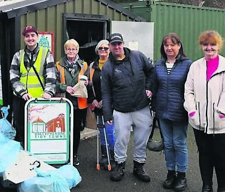 Members of Ballyphehane Tidy Towns on their first day out in 2026.