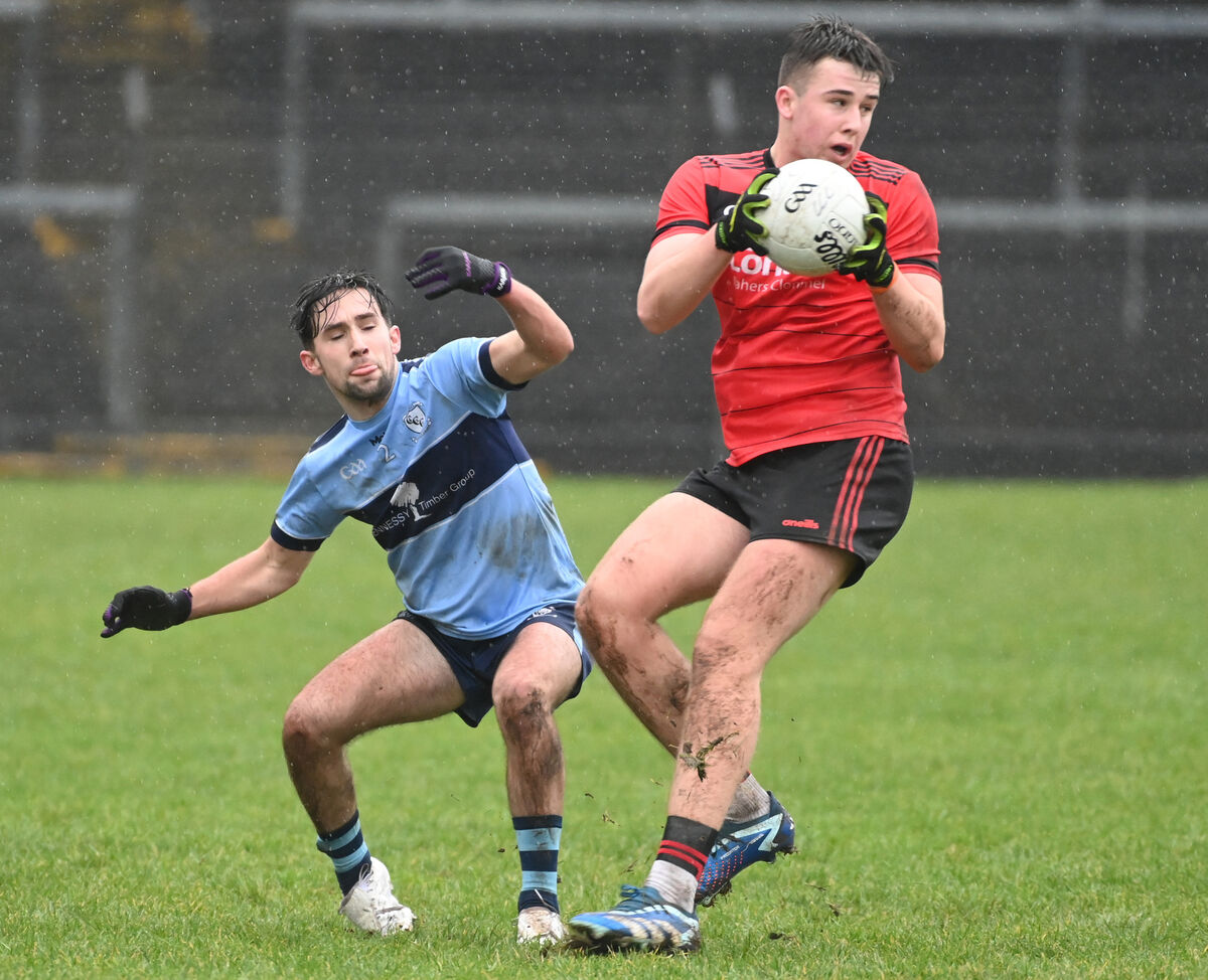 CBS High School Clonmel's Mikey McGuire turns away from Clonakilty Community College's Oisín Harrington. Picture: Eddie O'Hare