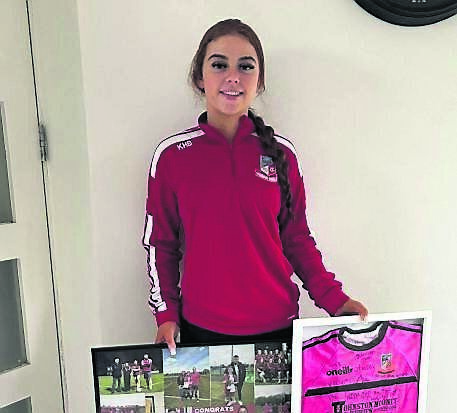Kaycee Healy Brett played with Ringmahon Rangers for the last time on Saturday.