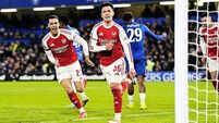 Arsenal edge first leg at Chelsea but Garnacho double keeps tie alive