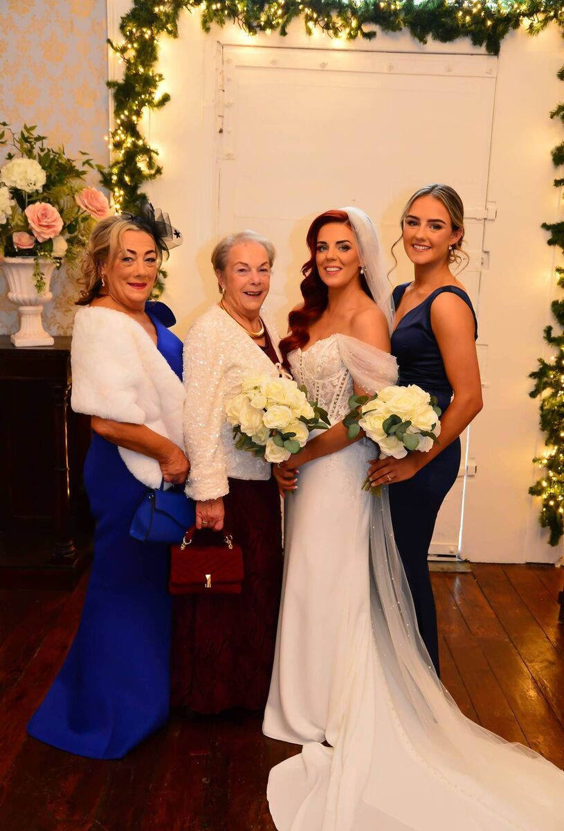 Karen was delighted to have four generations of her family at the ceremony.