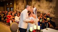 Couple, who put plans for big wedding on hold, celebrate their love with vow renewal 
