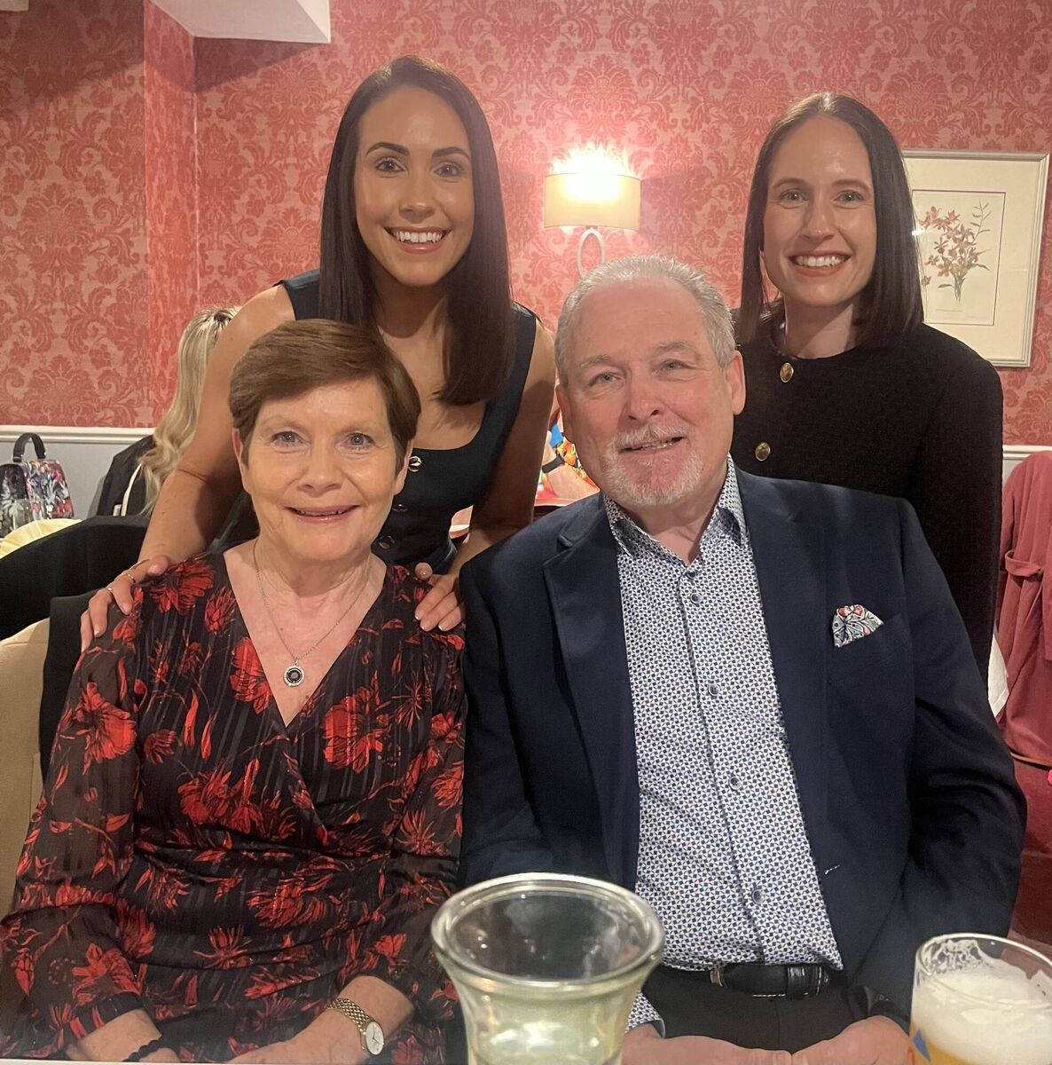 Blarney Person of the Year award winner Brendan Murphy with his family.