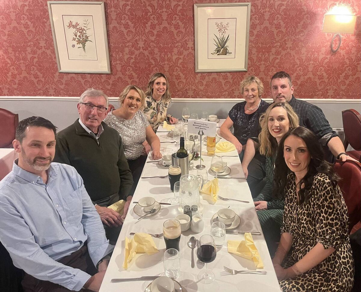 Grenagh’s Bronagh Green with friends and family.