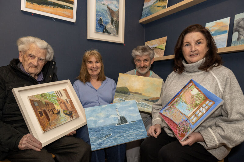 Former Evening Echo reporter and Bandon native, Deirdre O'Reilly. Deirdre, second from left, is pictured with her father Michael, brother Liam and sister Sile.