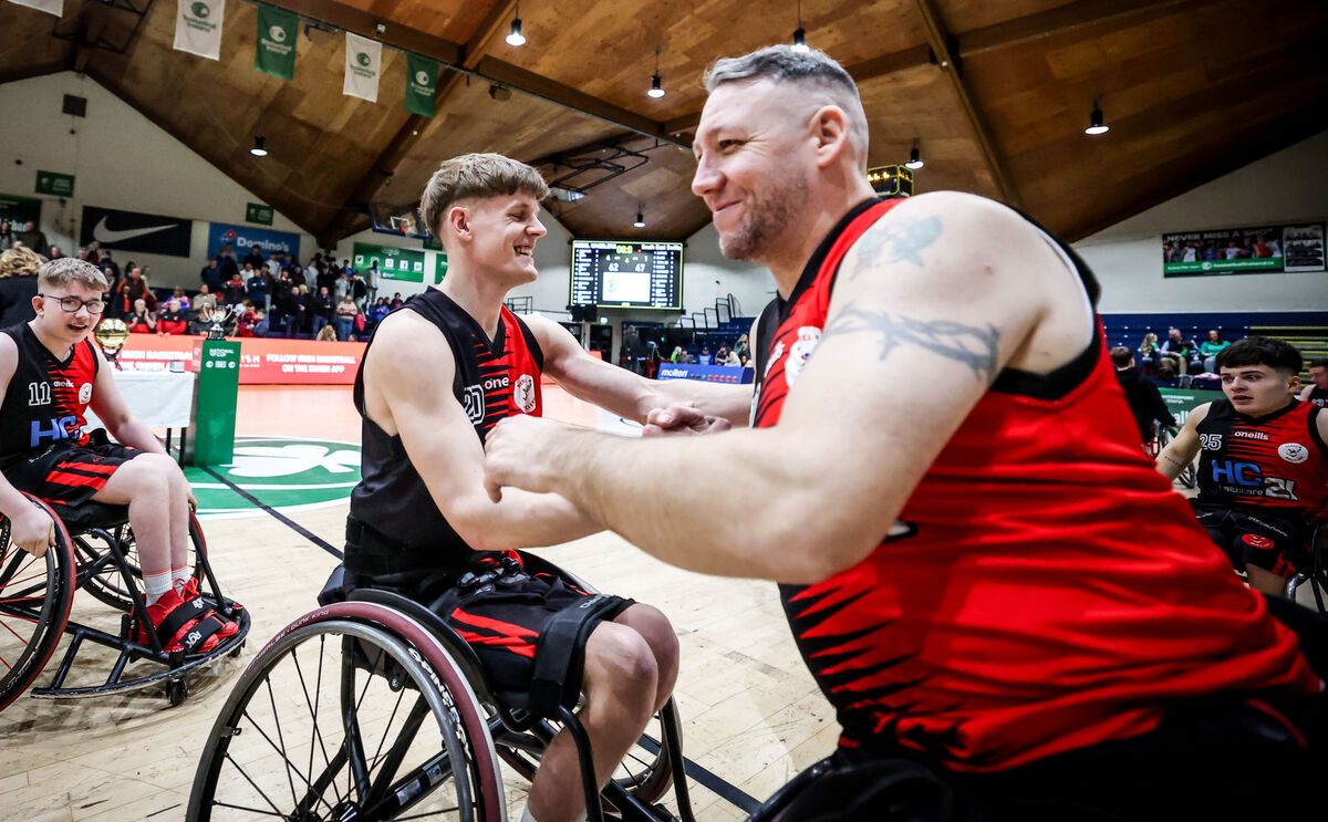 Rory Motherway and Derek Hegarty show their joy. Picture: INPHO/Nick Elliott