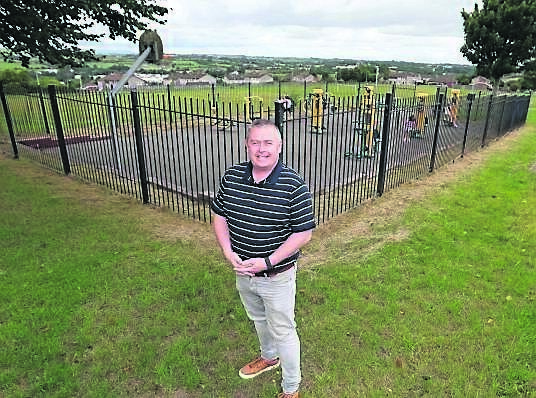 Councillor Kenneth Collins at the Fair Field amenity.	Picture: Jim Coughlan