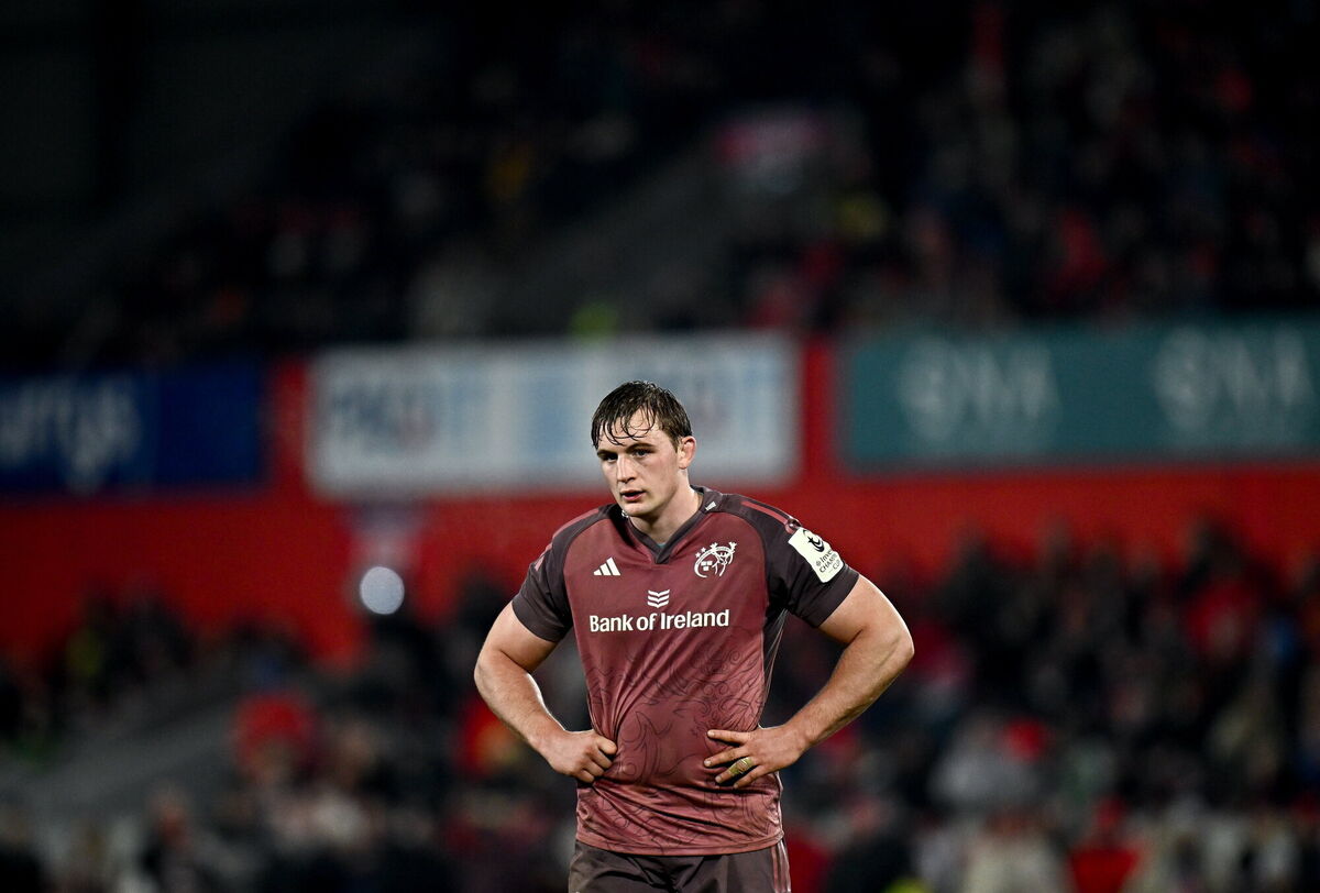 Gavin Coombes shows his frustration. Picture: Seb Daly/Sportsfile