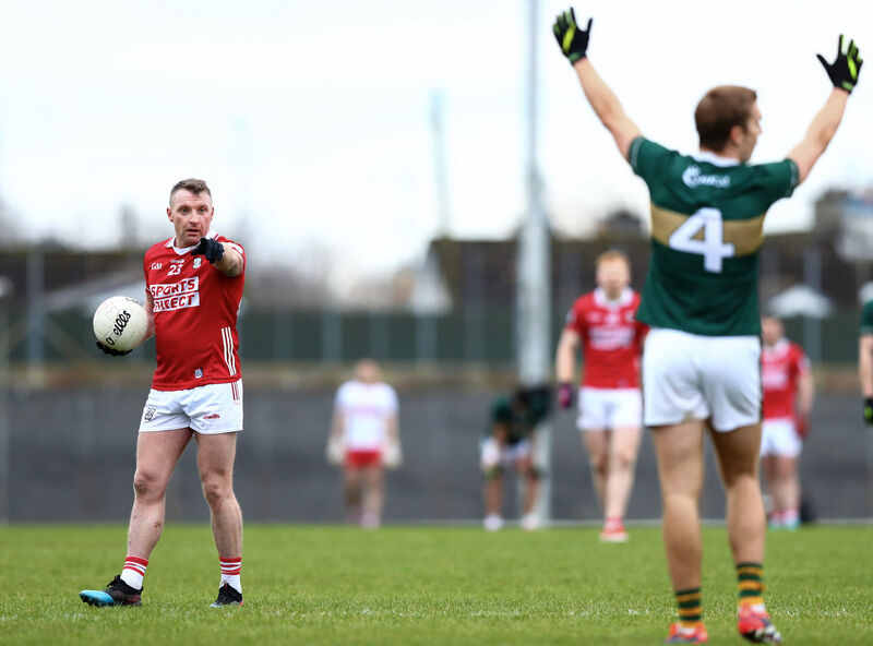 Cork’s Brian Hurley in action against Kerry on Saturday afternoon. Picture: INPHO