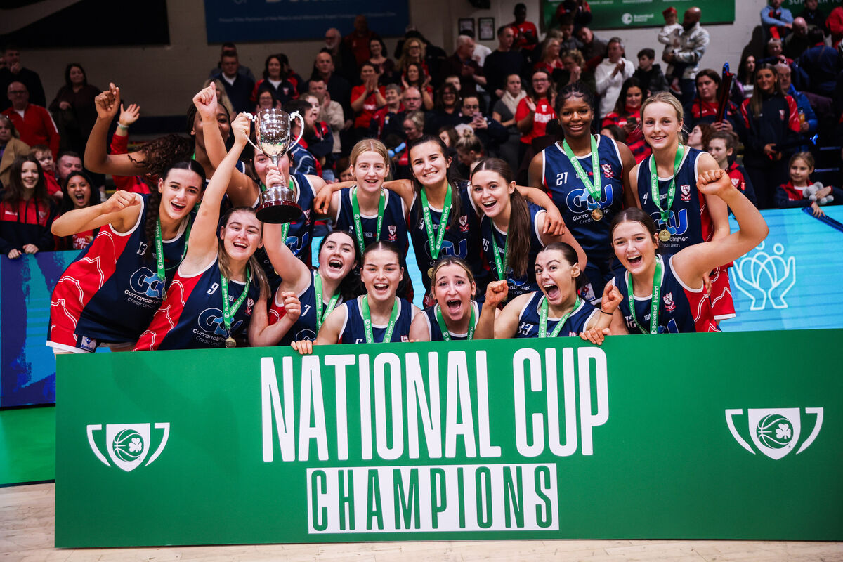 Gurranabraher Credit Union Brunell celebrate winning the U20 National Cup