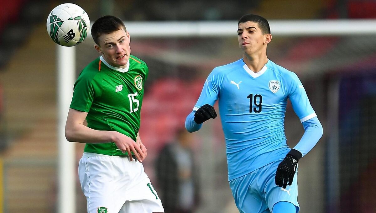 Oran Crowe playing an U17 international game for Republic of Ireland against Israel. Picture: Piaras Ó Mídheach/Sportsfile