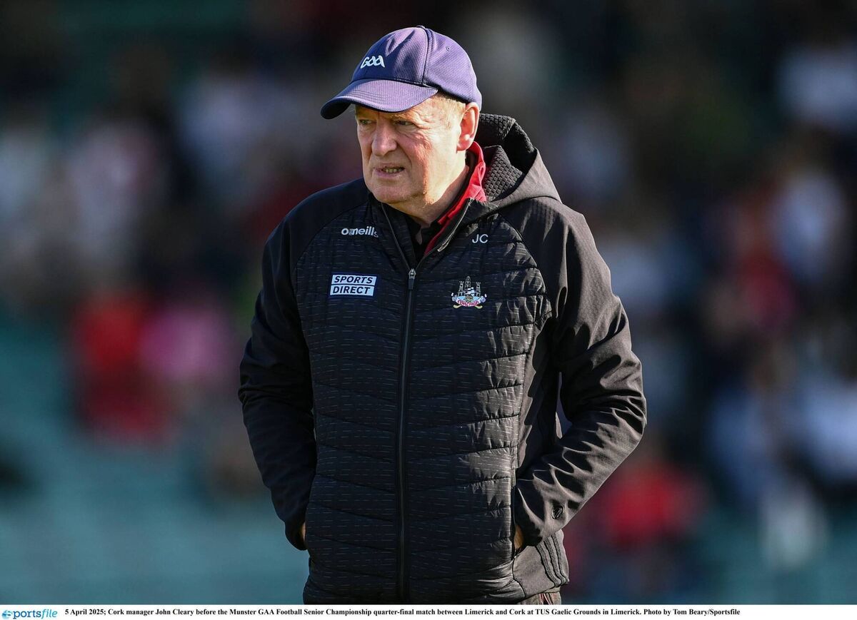 Cork manager John Cleary. Picture: Tom Beary/Sportsfile