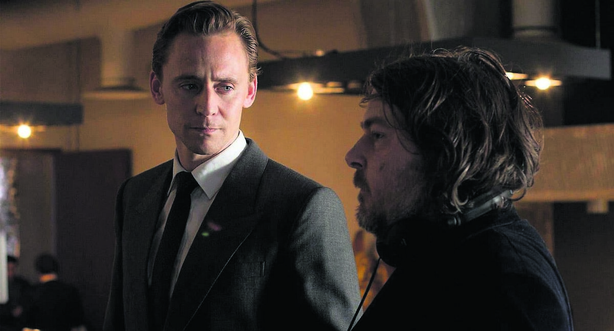 Ben Wheatley on the set of High-Rise with Tom Hiddleston
