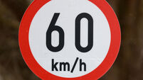 60KPH Road Sign