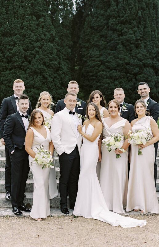 Sarah and Jason said that their bridesmaids and groomsmen each represented different stages of their lives.