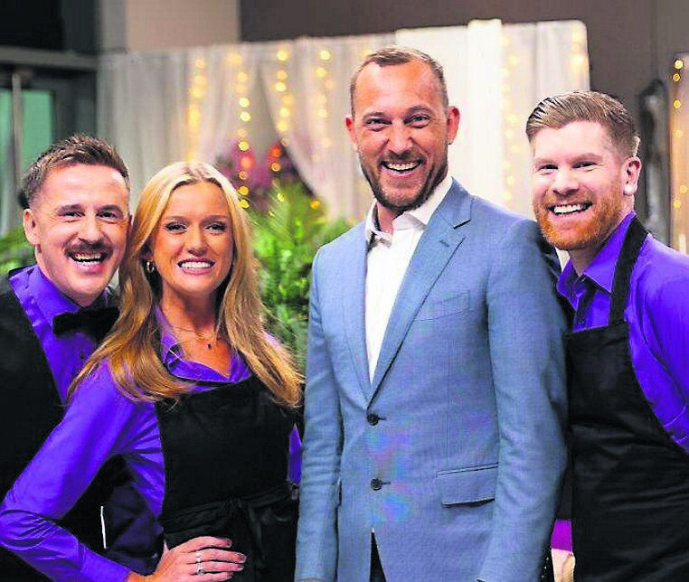 Neil Kenna, Alice Marr, Mateo Saina, and Pete Ungless in First Dates Ireland Neil Kenna, Alice Marr, Mateo Saina, and Pete Ungless in First Dates Ireland
