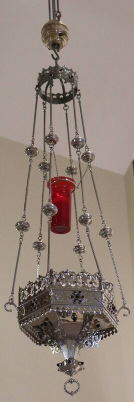 The sanctuary lamp at Knock Shrine which remains in daily use. Picture: Oliver Doyle
The sanctuary lamp at Knock Shrine which remains in daily use. Picture: Oliver Doyle