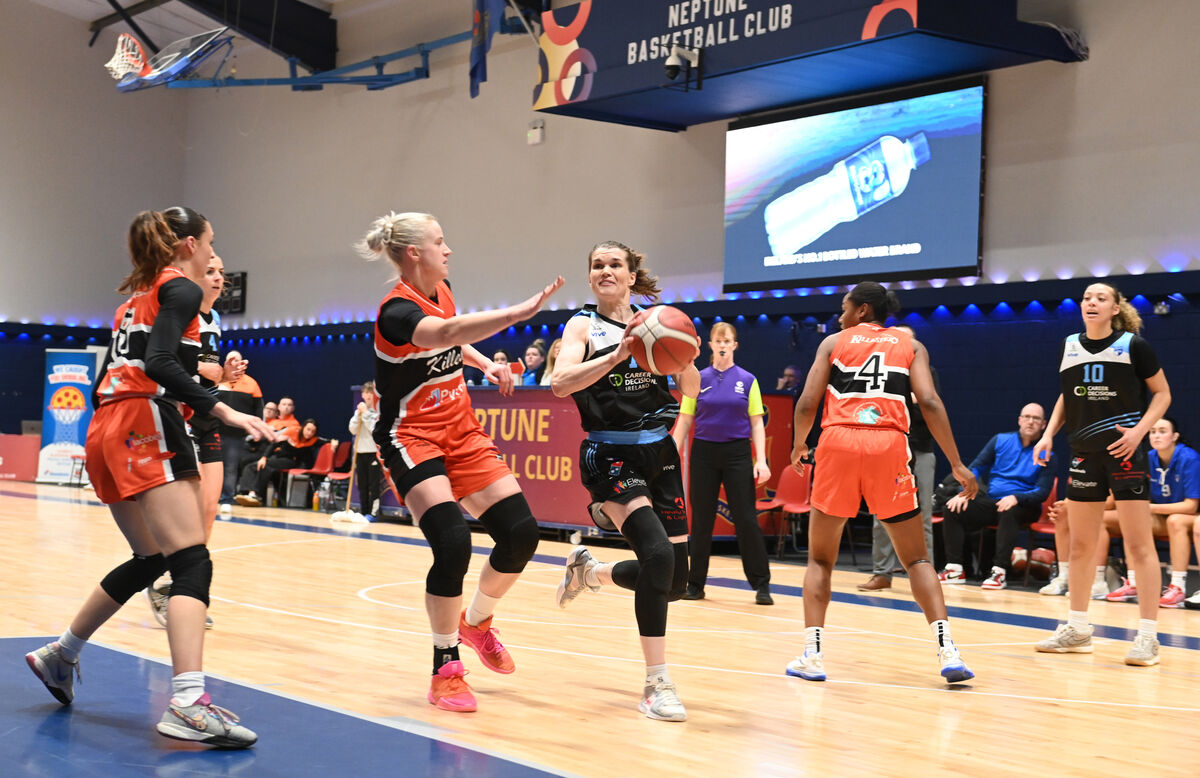  Claire O'Sullivan breaks for UCC Glanmire in the first quarter against Killester. Picture: Larry Cummins