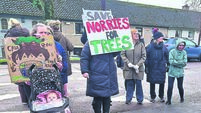 Northside residents protest removal of 22 trees to make way for cycle lane