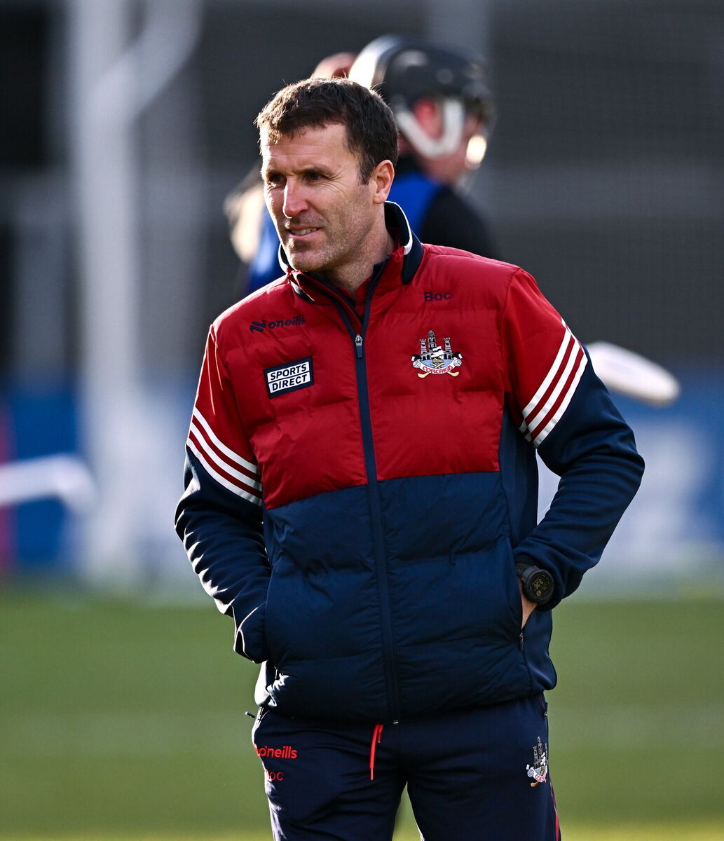 Cork manager Ben O'Connor before the match on Sunday. Picture: Ben McShane/Sportsfile