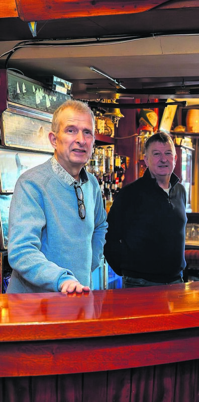 Brothers Tom and Aidan Bushe took over the pub from their parents. 