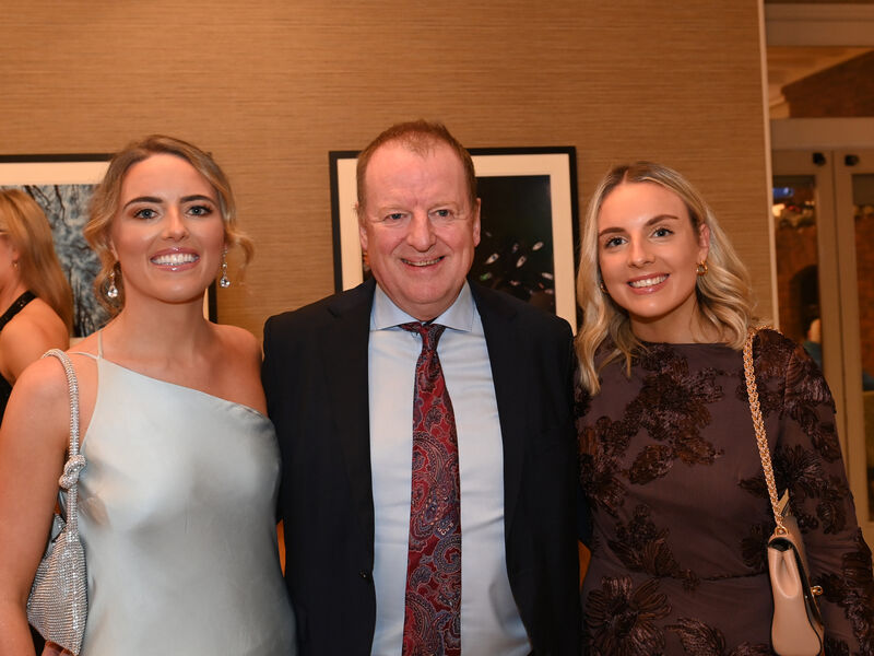 Sisters Laura and Emma Cleary with their dad John Cleary, Cork senior football manager, at the Éire Óg Ladies football senior county winning championship dinner at The Kingsley Hotel. Picture: Larry Cummins Sisters Laura and Emma Cleary with their dad John Cleary, Cork senior football manager, at the Éire Óg Ladies football senior county winning championship dinner at The Kingsley Hotel. Picture: Larry Cummins