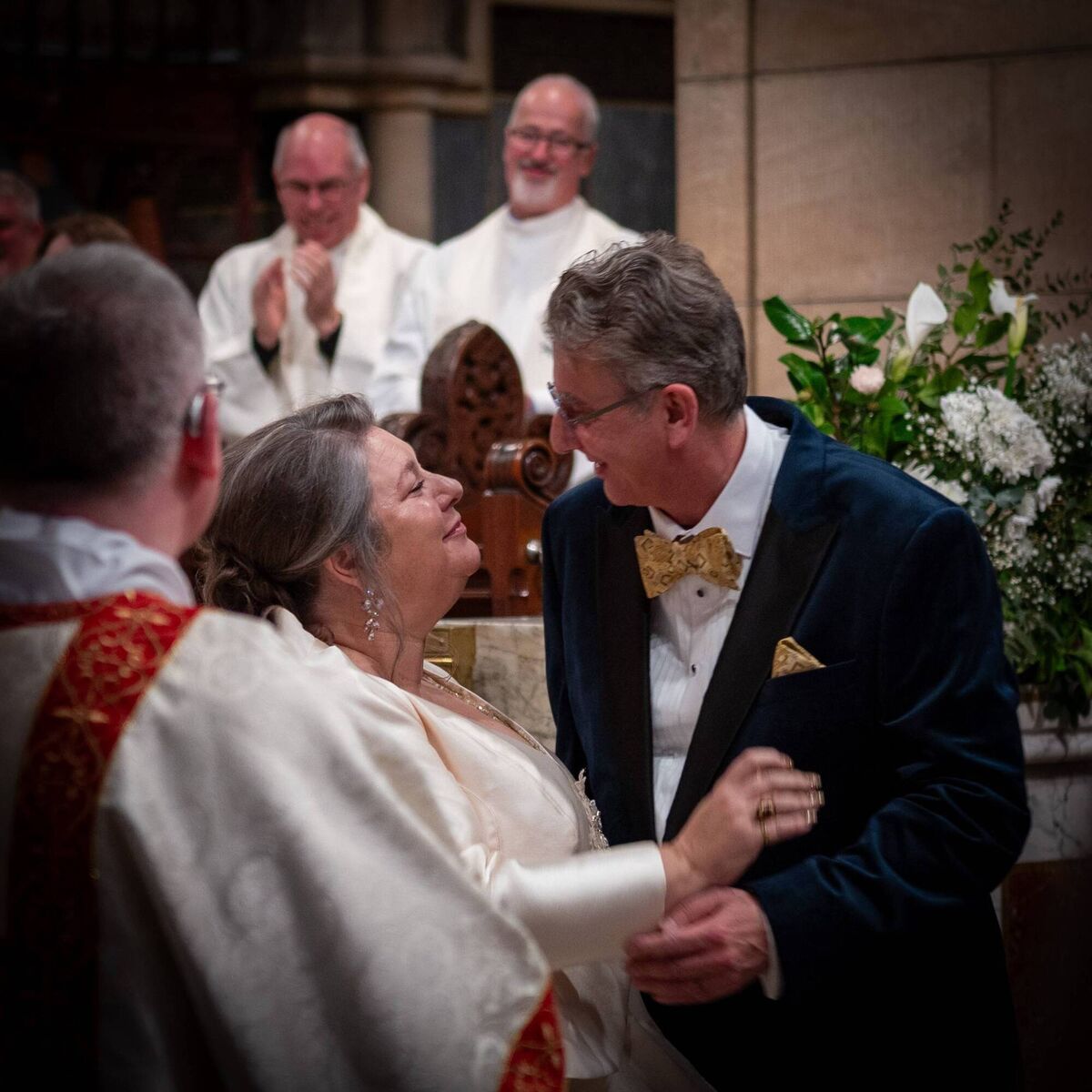 Sonya Keogh and the Very Rev’d Nigel Dunne married in November, 2025. Picture: Eoin Murphy 