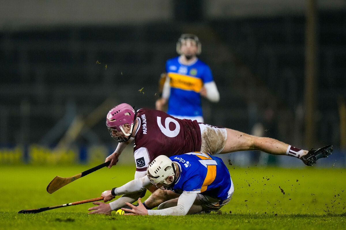 Oisin O'Donoghue of Tipperary and Cillian Trayers of Galway in action duirng their league match at Semple Stadium last week. Picture: ©Inpho/James Lawlor