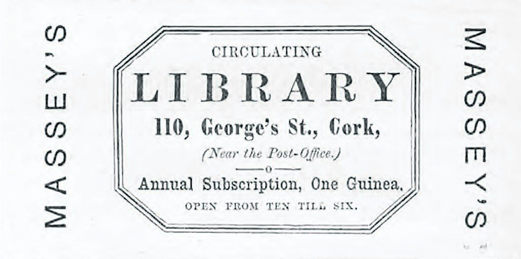 An advertisement for Massey’s book shop in Cork city - the company’s history is recalled in today’s Throwback Thursday
