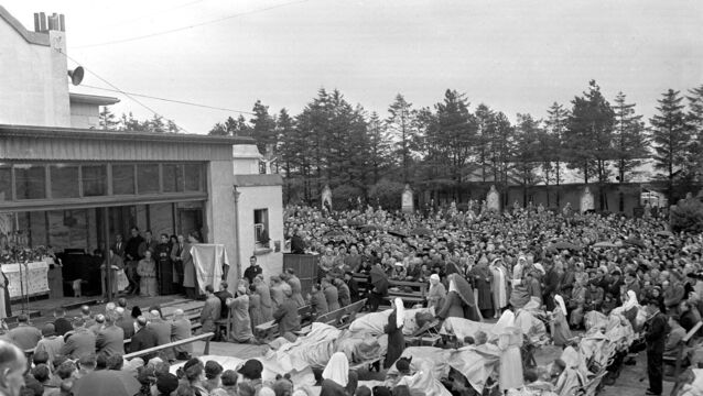 <p>Knock Church in 1953- almost a century after the apparition. </p>