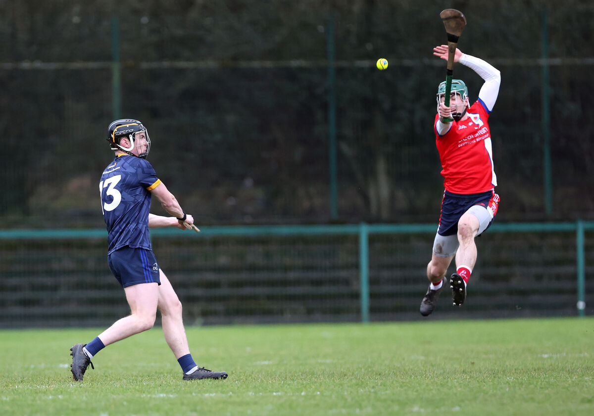 Fionn O'Connell of MTU Cork tries to a shot from Denis Walsh of DCU. Picture: Jim Coughlan Fionn O'Connell of MTU Cork tries to a shot from Denis Walsh of DCU. Picture: Jim Coughlan