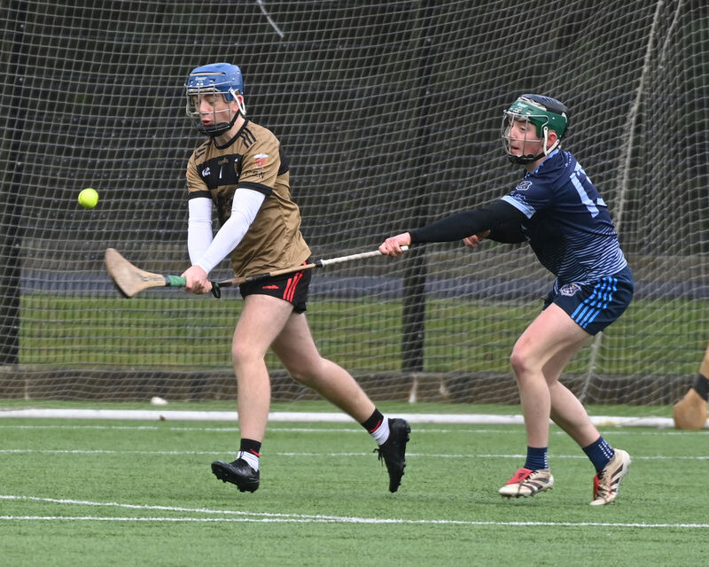 Colaiste an Spioraid Naoimh  goalkeeper Charlie O'Donovan clears his lines. Picture: Eddie O'Hare