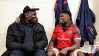 Edwin Edogbo with his brother Sean Edogbo in the dressing room after the game 23/1/2026