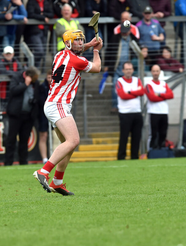 Imokilly's Declan Dalton strikes over a free against St Finbarr's in 2019. Picture: Eddie O'Hare Imokilly's Declan Dalton strikes over a free against St Finbarr's in 2019. Picture: Eddie O'Hare
