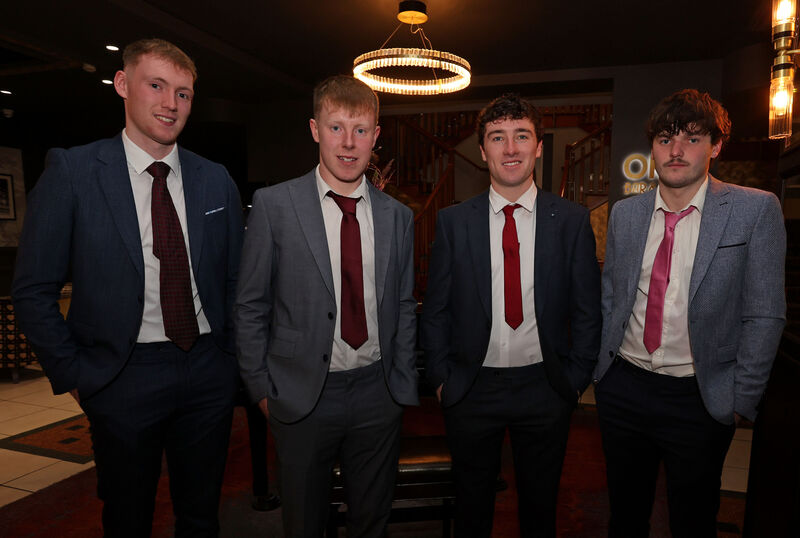  Adam Laverty, Tim Forde, both Ballinora GAA, Conor Dodd, Canovee GAA and Danny Dineen, Ballinora GAA. Picture: Jim Coughlan