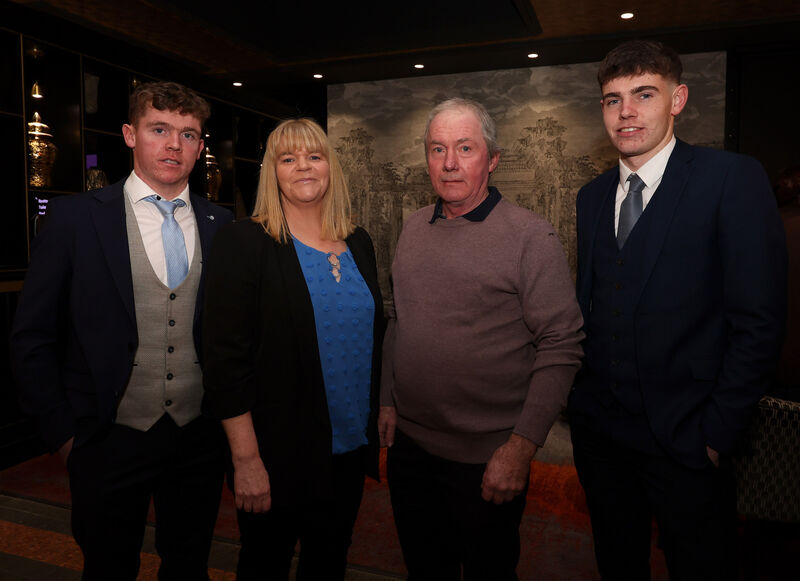  Daniel Ó Ceallaigh, Caroline Ó Ceallaigh, Noel Ó Ceallaigh and Edward Myers, all Naomh Abán GAA. Picture: Jim Coughlan