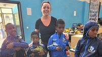 Cork mother and son bring sports jerseys to blind children in Ethiopia