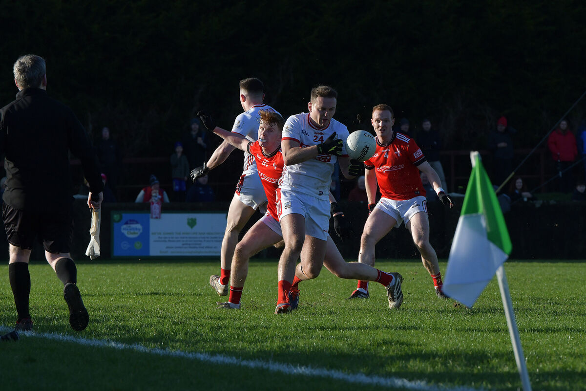  Cork's Steven Sherlock on the ball against Louth. Picture: Moya Nolan