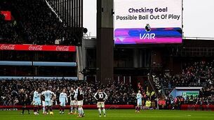 Aston Villa title push falters after VAR controversy in home defeat to Brentford